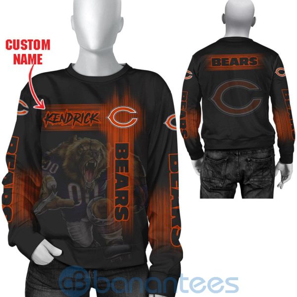 Chicago Bears Mascot Custom Name 3D All Over Printed Shirt Product Photo