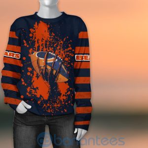 Chicago Bears Skull Hand NFL Football Team Logo Ball 3D All Over Printed Shirt Product Photo