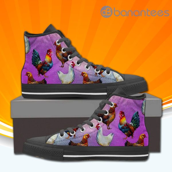Chicken High Top Canvas Shoes Sneakers For Men And Women Product Photo