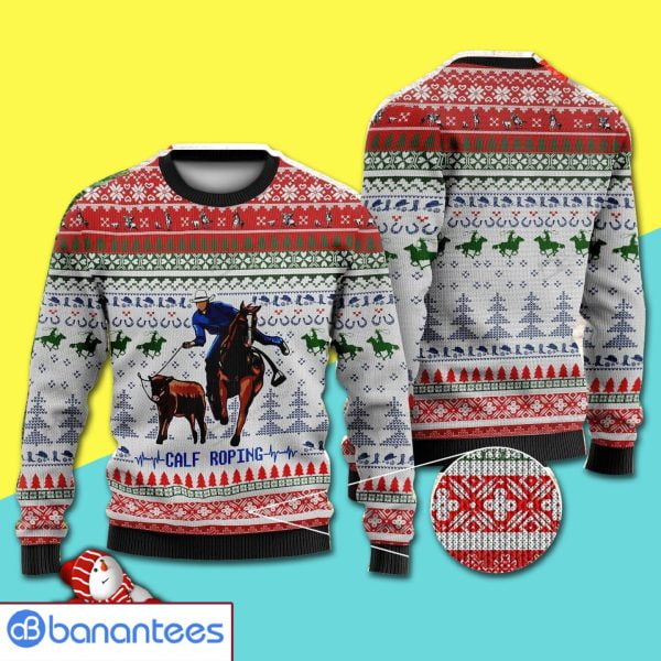 Christmas Day's Horseman Leading Oxen All Over Print Ugly Christmas Sweater Product Photo