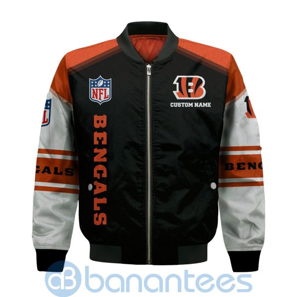 Cincinnati Bengals Custom Name Bomber Jacket Product Photo
