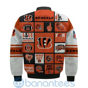 Cincinnati Bengals Custom Name Bomber Jacket Product Photo