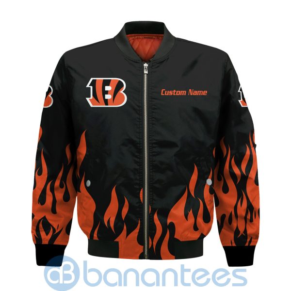Cincinnati Bengals Football Team Logo Disney Mickey Custom Name Bomber Jacket Product Photo