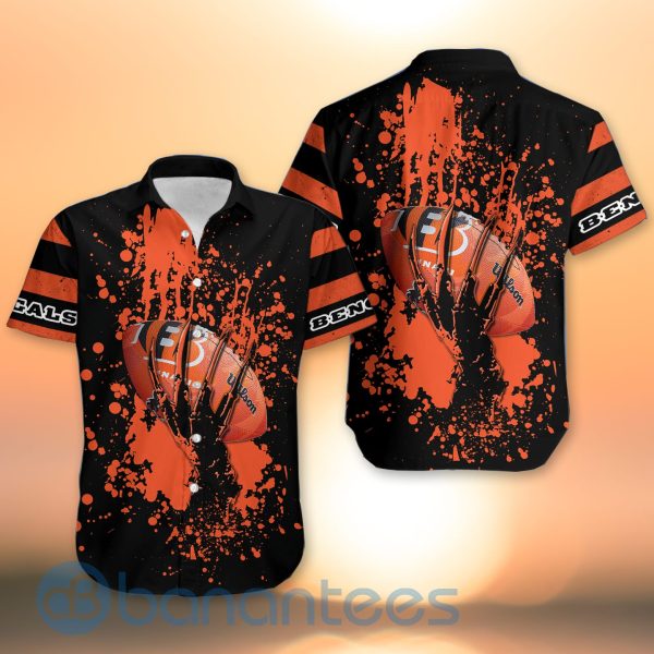Cincinnati Bengals Skull Hand NFL Football Team Logo Ball 3D All Over Printed Shirt Product Photo