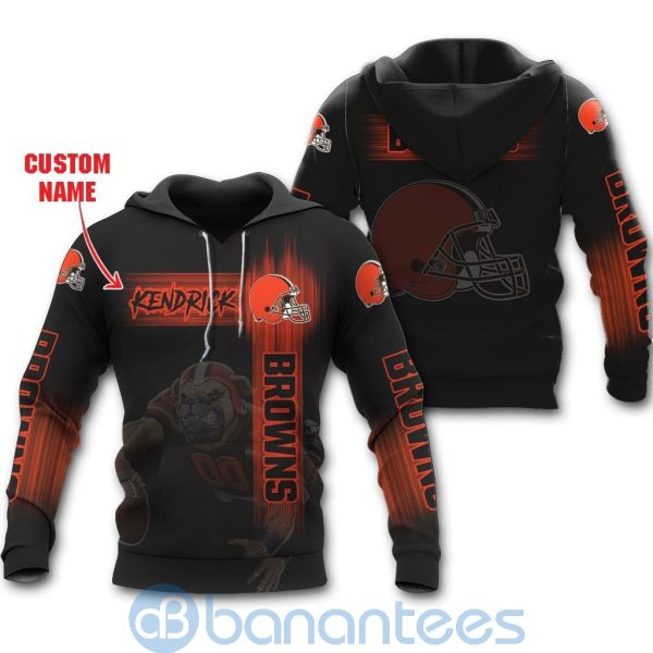 Cleveland Browns Mascot Custom Name 3D All Over Printed Shirt Product Photo