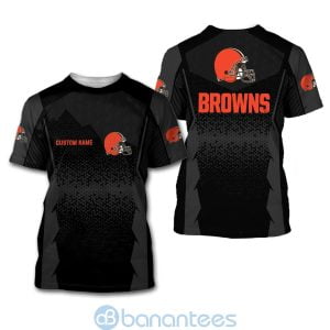 Cleveland Browns NFL Football Team Custom Name 3D All Over Printed Shirt Product Photo