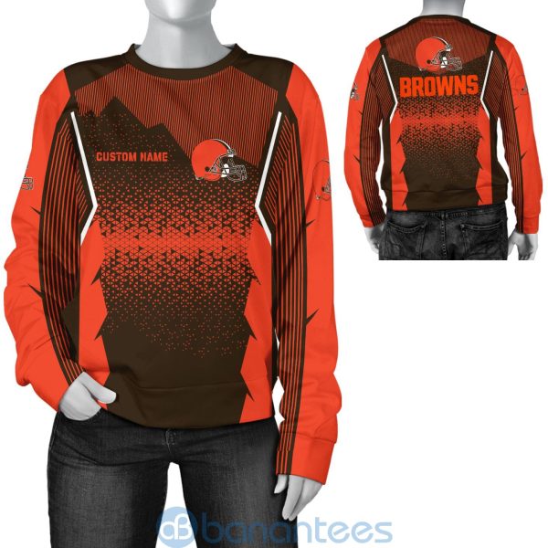 Cleveland Browns NFL Football Team Custom Name 3D All Over Printed Shirt For Fans Product Photo