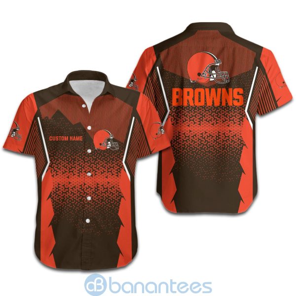 Cleveland Browns NFL Football Team Custom Name 3D All Over Printed Shirt For Fans Product Photo