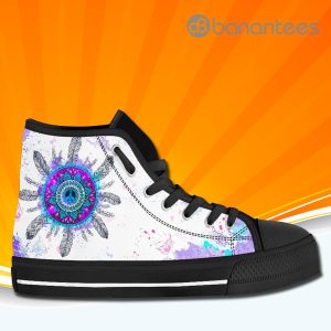 Colorful Dream Catcher Feather High Top Canvas Shoes Sneakers For Men And Women Product Photo