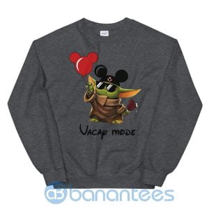 Cool Baby Yoda Vacay Mode Sweatshirt Product Photo