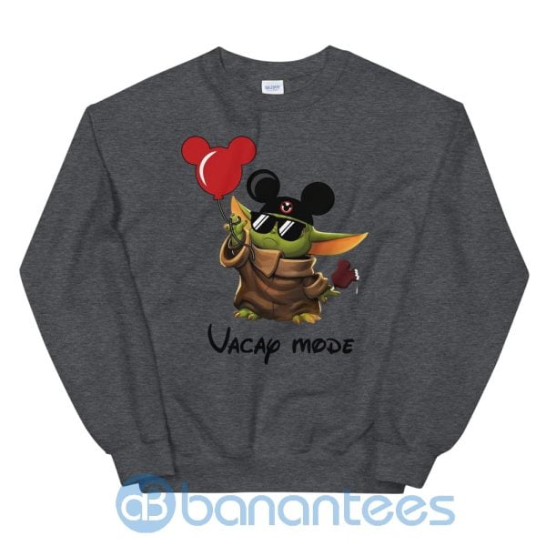 Cool Baby Yoda Vacay Mode Sweatshirt Product Photo
