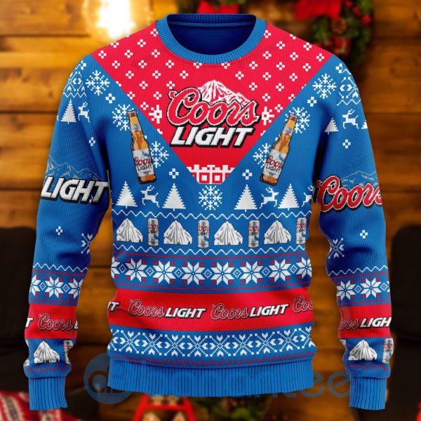 Coors Light Beer All Over Printed Ugly Christmas Sweater Product Photo