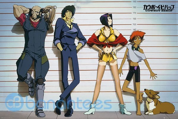 Cowboy Bebop Spike Spiegel, Friends And Dog Poster Product Photo
