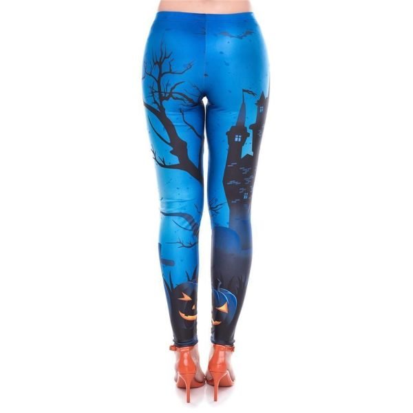 Happy Halloween Night Pumpkin Leggings Product Photo