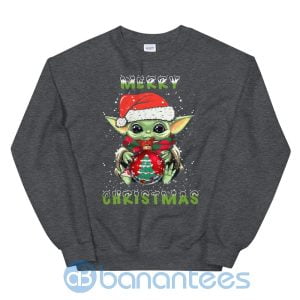 Cute Baby Yoda Bauble Merry Christmas Sweatshirt Product Photo