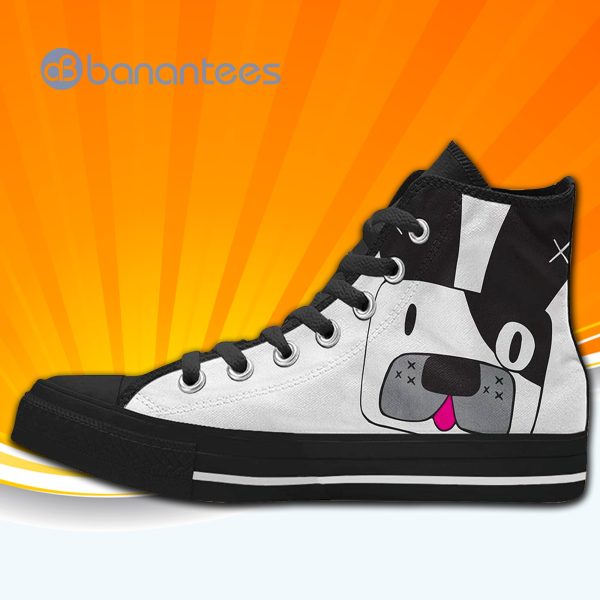 Cute Frenchie French Bulldog High Top Canvas Shoes Sneakers For Men And Women Product Photo