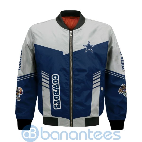 Dallas Cowboys American Football Team Logo Custom Name Bomber Jacket Product Photo