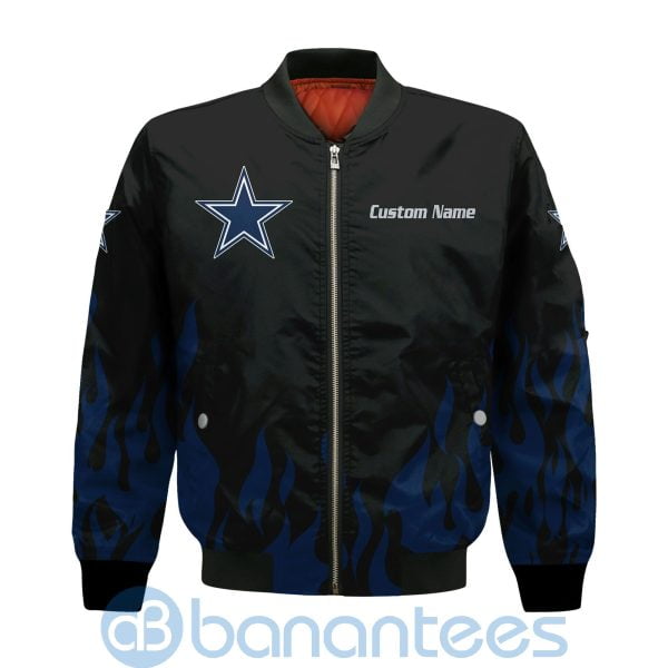 Dallas Cowboys Football Team Logo Disney Mickey Custom Name Bomber Jacket Product Photo