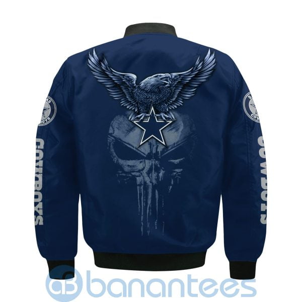Dallas Cowboys Logo Eagle Skull Bomber Jacket Product Photo