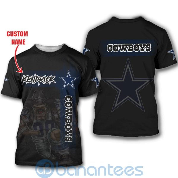 Dallas Cowboys Mascot Custom Name 3D All Over Printed Shirt Product Photo