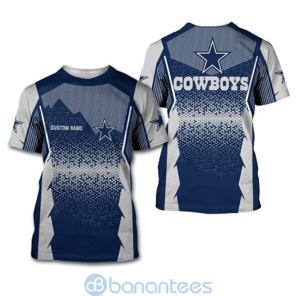 Dallas Cowboys NFL Football Team Custom Name 3D All Over Printed Shirt For Fans Product Photo
