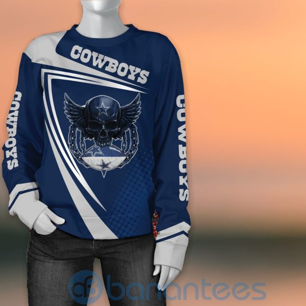 Dallas Cowboys NFL Skull American Football Sporty Design 3D All Over Printed Shirt Product Photo