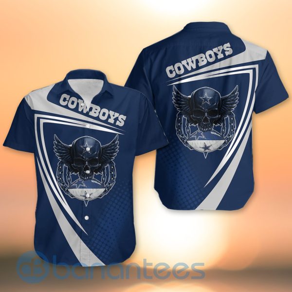 Dallas Cowboys NFL Skull American Football Sporty Design 3D All Over Printed Shirt Product Photo