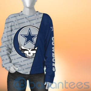 Dallas Cowboys NFL Team Logo Grateful Dead Design 3D All Over Printed Shirt Product Photo