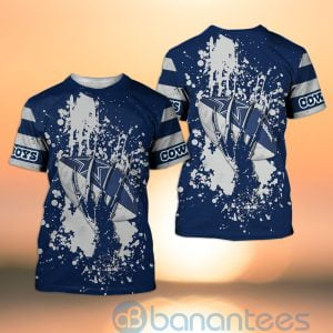 Dallas Cowboys Skull Hand NFL Football Team Logo Ball 3D All Over Printed Shirt Product Photo