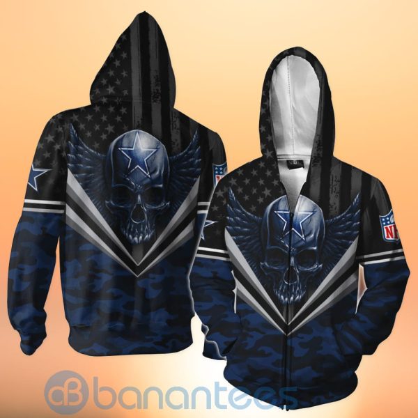 Dallas Cowboys Skull Wings 3D All Over Printed Shirt Product Photo