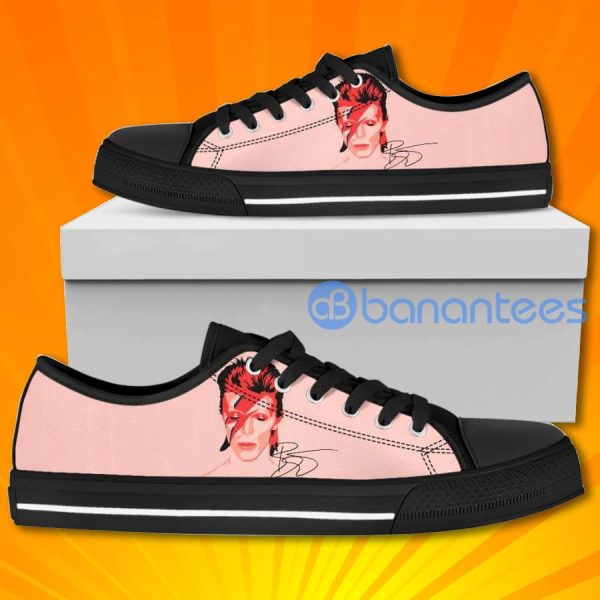 David Bowie Lovely Design Graphic Low Top Canvas Shoes Product Photo