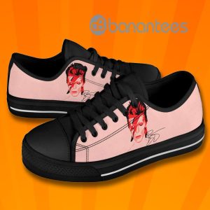 David Bowie Lovely Design Graphic Low Top Canvas Shoes Product Photo
