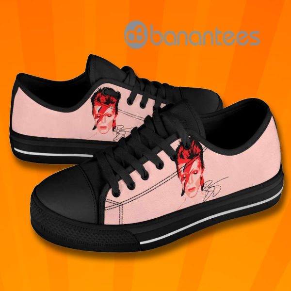 David Bowie Lovely Design Graphic Low Top Canvas Shoes Product Photo