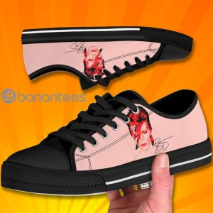 David Bowie Lovely Design Graphic Low Top Canvas Shoes Product Photo