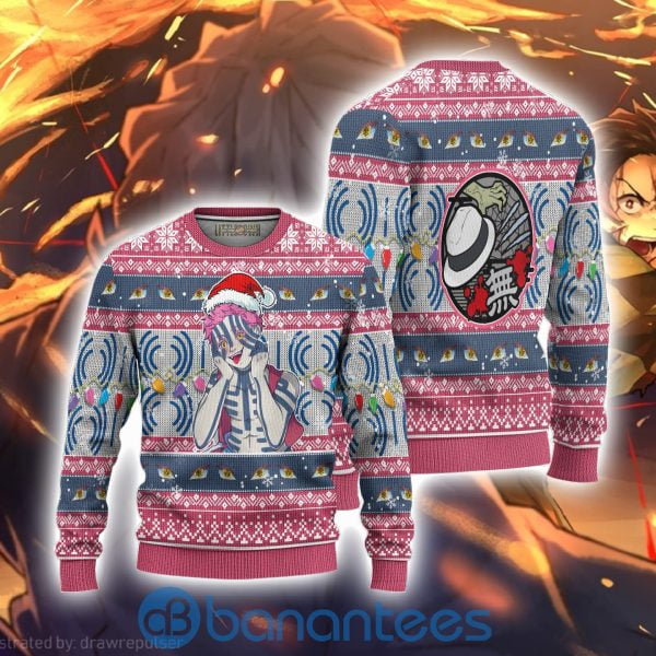 Demon Slayer Akaza Anime Ugly Christmas Sweater Full Printed Shirt Product Photo