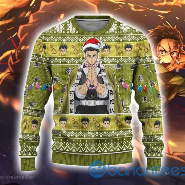 Demon Slayer Anime Gyomei Himejima Anime Ugly Christmas Sweater Product Photo