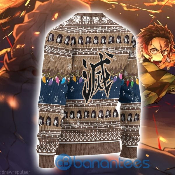 Demon Slayer Anime Inosuke Hashibira Anime Ugly Christmas Sweater Product Photo