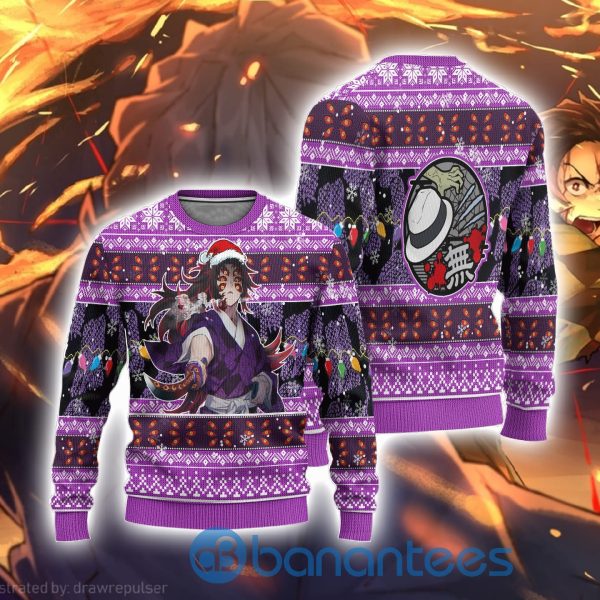 Demon Slayer Anime Kokushibo Anime Ugly Christmas Sweater Product Photo