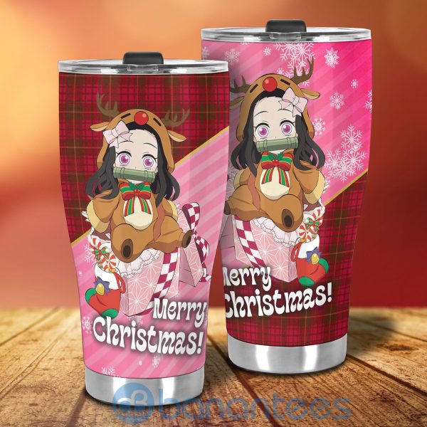Demon Slayer Anime Lover Nezuko Kamado Christmas Tumbler Product Photo