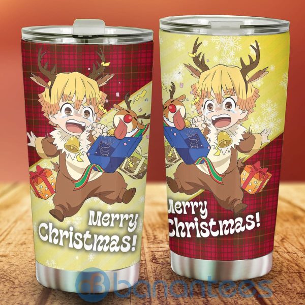 Demon Slayer Anime Lover Zenitsu Agatsuma Christmas Tumbler Product Photo