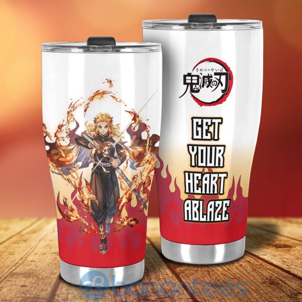 Demon Slayer Anime Rengoku Get Your Heart Ablaze Tumbler Product Photo