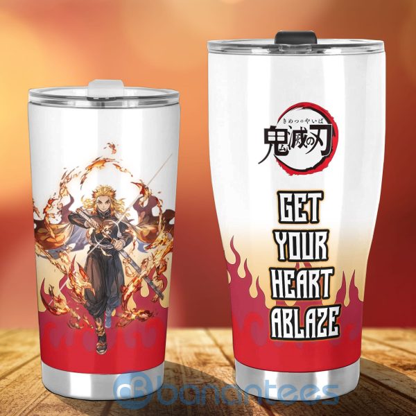 Demon Slayer Anime Rengoku Get Your Heart Ablaze Tumbler Product Photo
