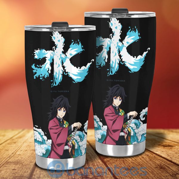 Demon Slayer Anime Tumblers Giyu Tomioka X Symbol For Fans Product Photo