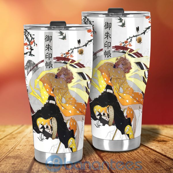 Demon Slayer Anime Tumblers Zenitsu Japanese Style for Fans Product Photo