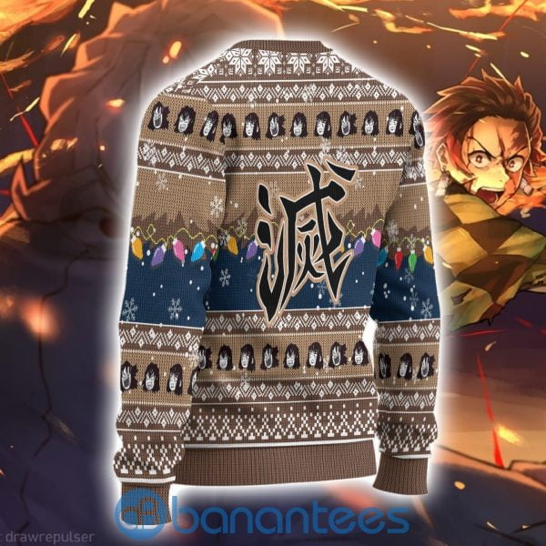 Demon Slayer Inosuke Hashibira Anime Ugly Christmas Sweater Full Printed Shirt Product Photo
