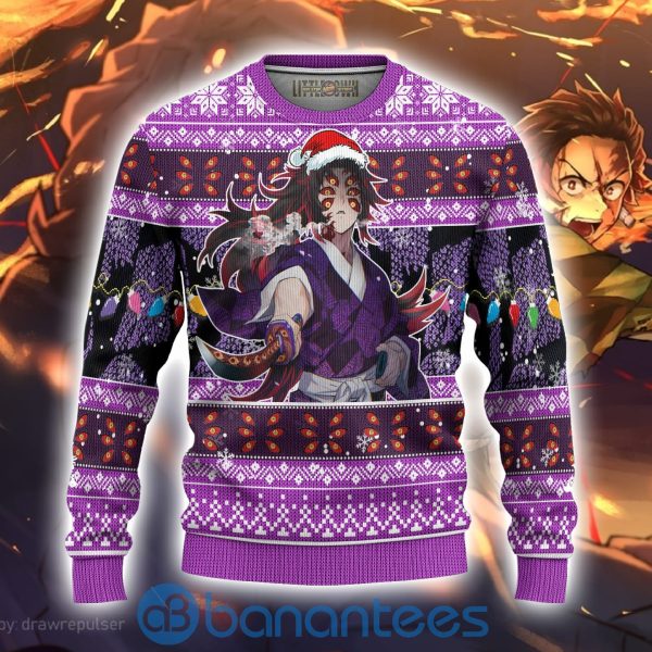 Demon Slayer Kokushibo Anime Ugly Christmas Sweater Full Printed Shirt Product Photo