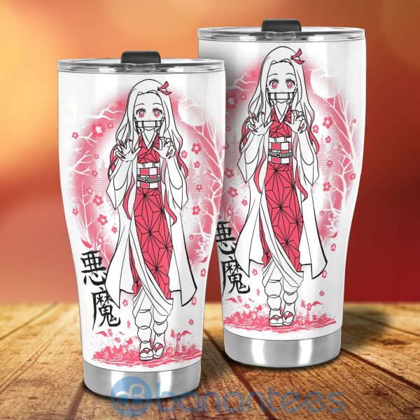 Demon Slayer Nezuko Kamado Anime Lover Pink Tumbler Product Photo