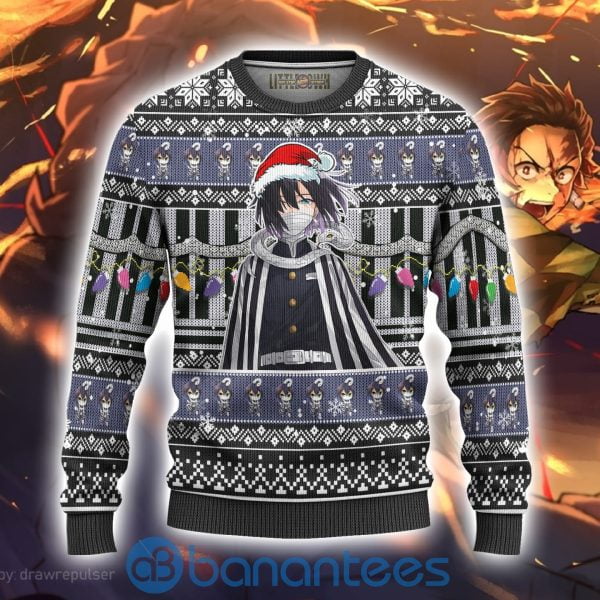 Demon Slayer Obanai Iguro Anime Ugly Christmas Sweater All Over Printed Shirt Product Photo