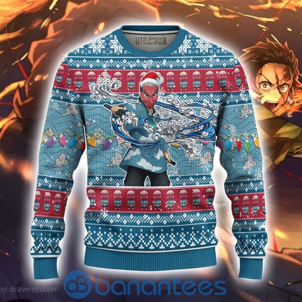 Demon Slayer Sakonji Urokodaki Anime Ugly Christmas Sweater Full Printed Shirt Product Photo
