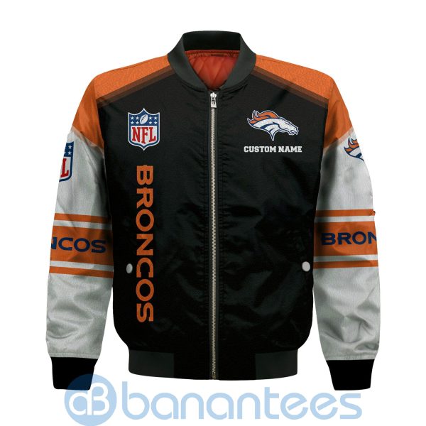 Denver Broncos Custom Name Bomber Jacket Product Photo